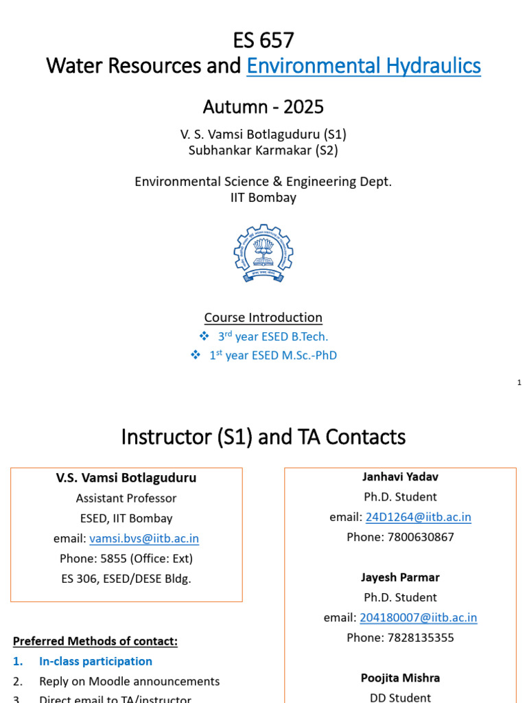 Environmental Hydraulics Course Overview | PDF | Fluid Dynamics | Fluid ...