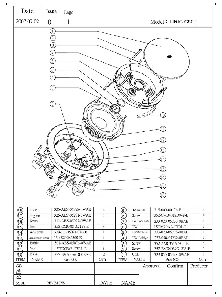 Exploded Views Liric c50t-c60t-c80t | PDF