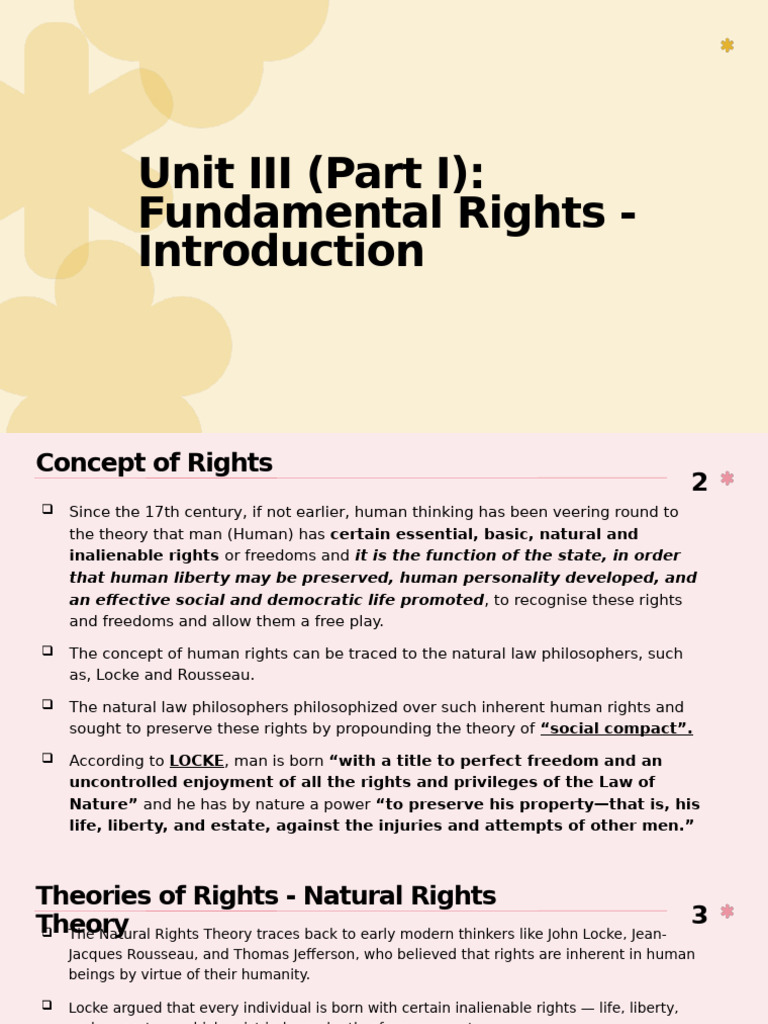Theories of Fundamental Rights Explained | PDF | Human Rights | Liberty