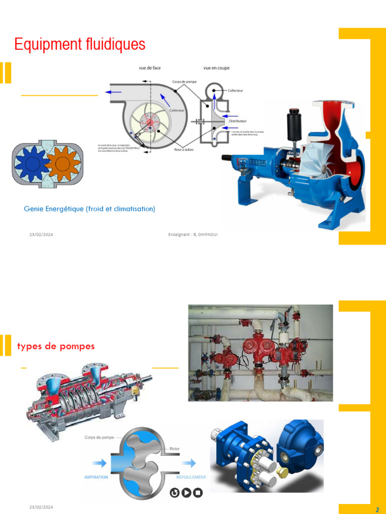 Types de Pompes Fluidiques | PDF | Pompe | Piston