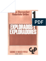 Cadernos de formação popular  1 -   Explorados e Exploradores