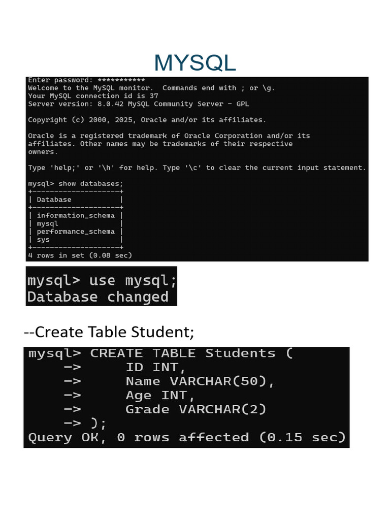 Mysql Query 1 | PDF