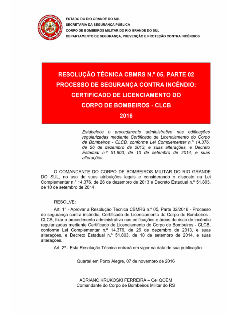 RTCBMRS N.º 05, Parte 02 2016 CLCB 31154340 Rtcbmrs N 05 Parte 02 2016 ...