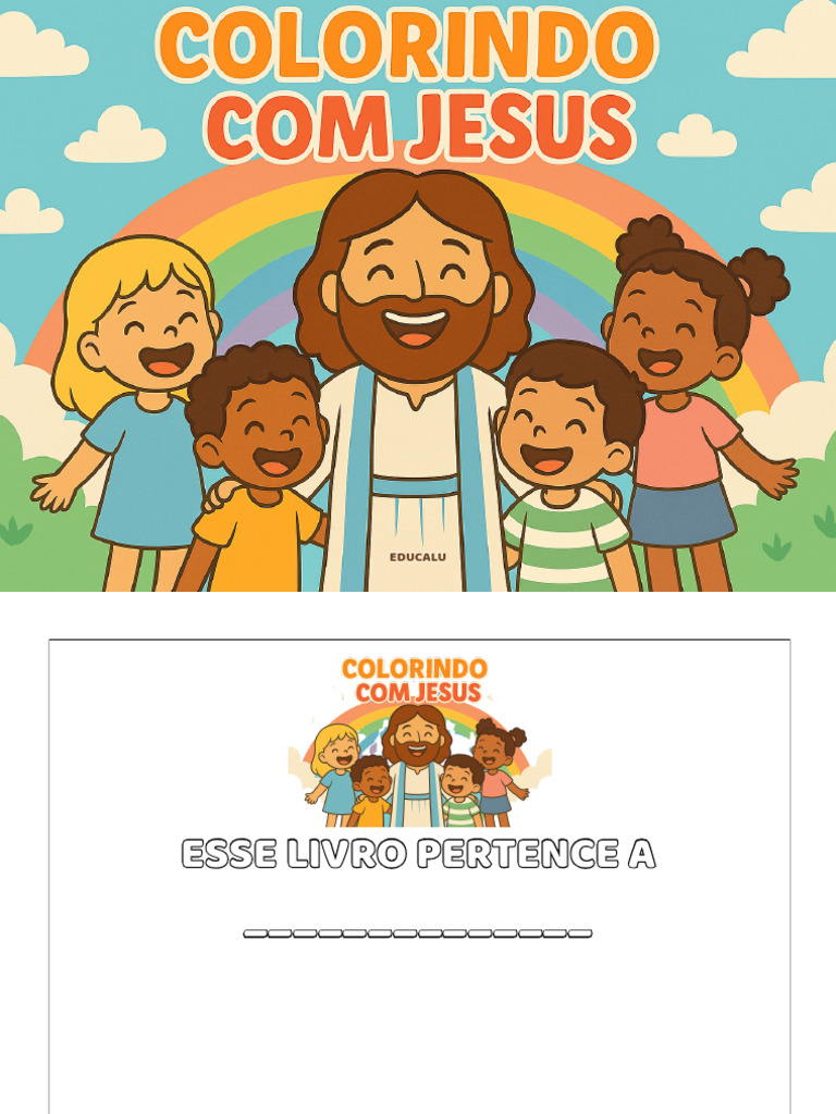 COLORINDO COM JESUS EDUCALU Certo | PDF