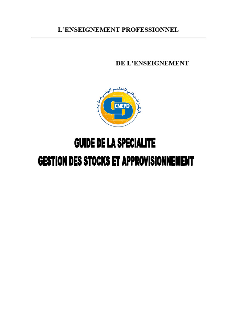 Guide de formation en gestion des stocks | PDF | Sécurité | Business