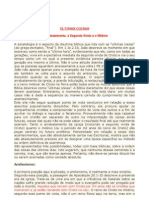 ESCATOLOGIA As Ultimas Coisas A Volta de Jesus