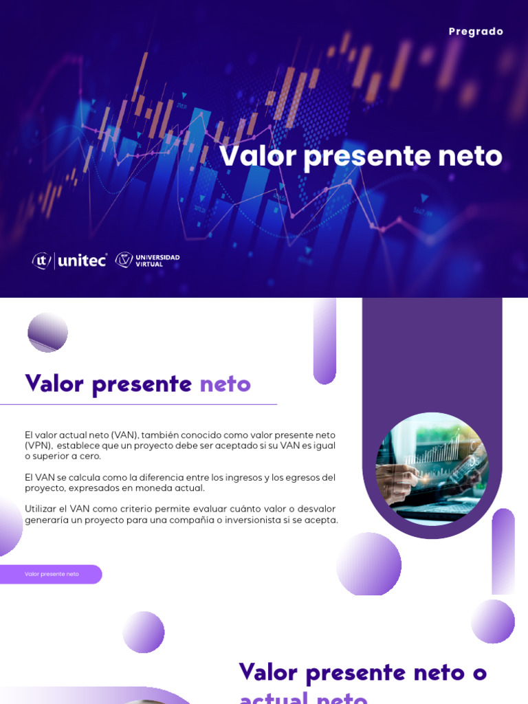 Cálculo y Aplicación del Valor Presente Neto | PDF | Valor presente ...