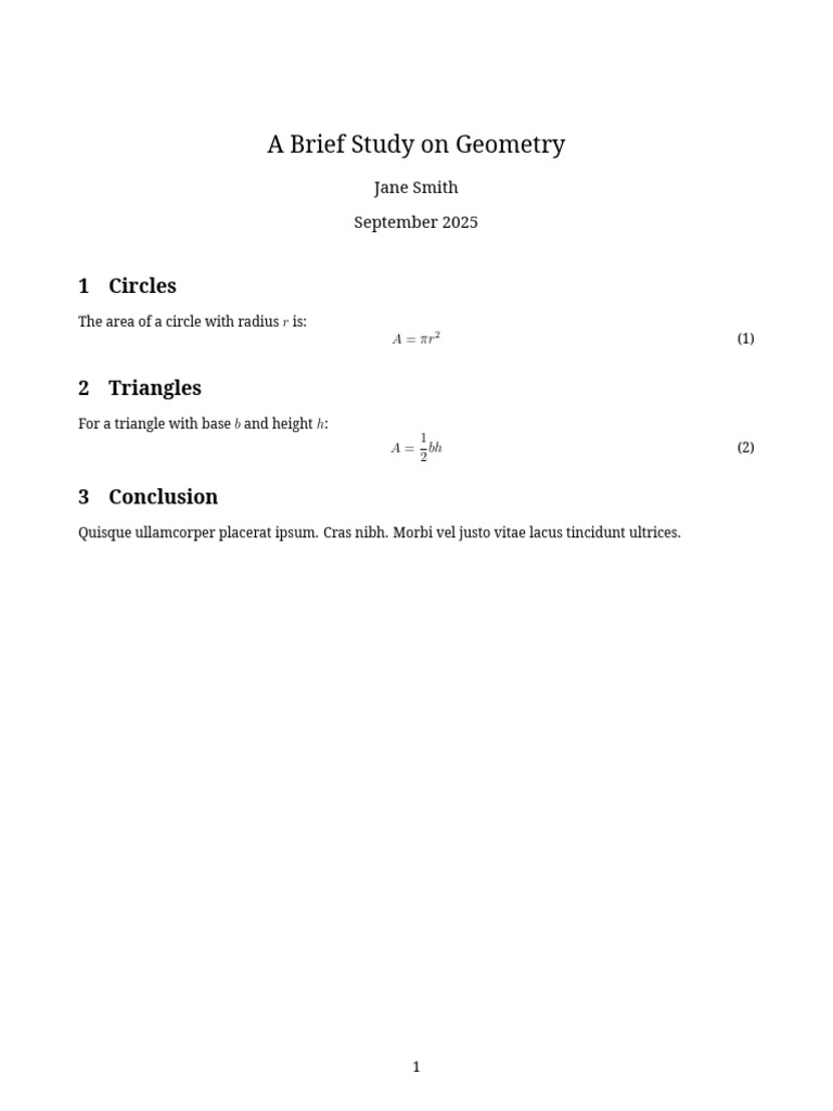 A Brief Study On Geometry: 1 Circles | PDF