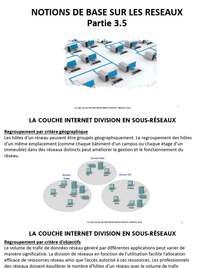 Division des sous-réseaux IP expliquée | PDF | Adresse IP | Réseaux
