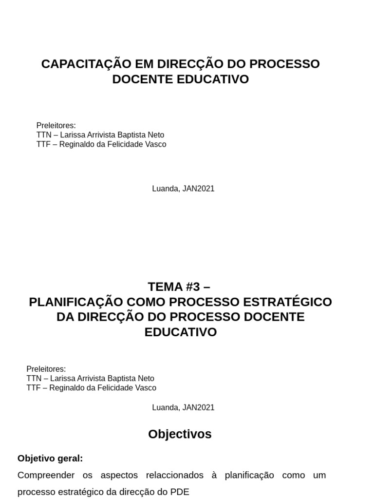 Tema#3 Planificacao | PDF