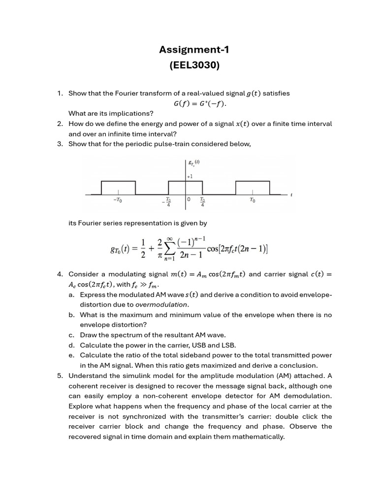 Assignment 1 Comm | PDF