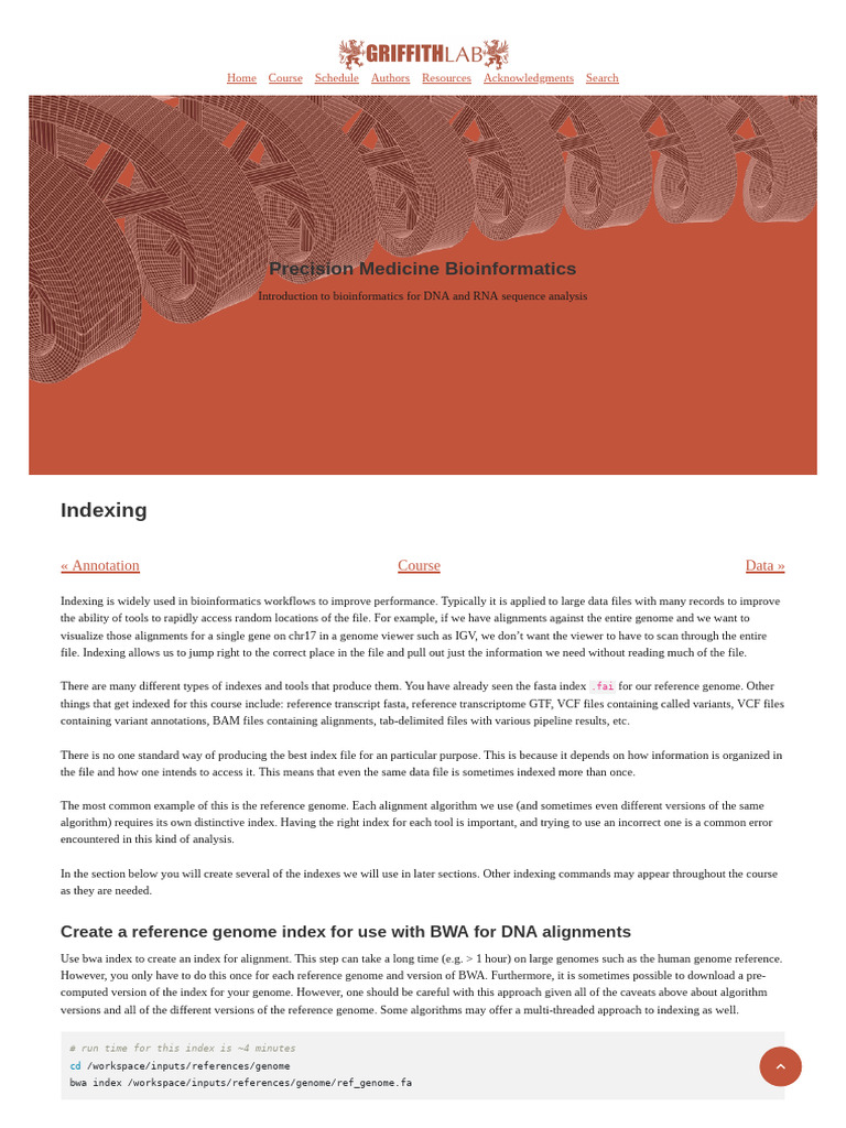 Bioinformatics Indexing Techniques Guide | PDF | Bioinformatics ...