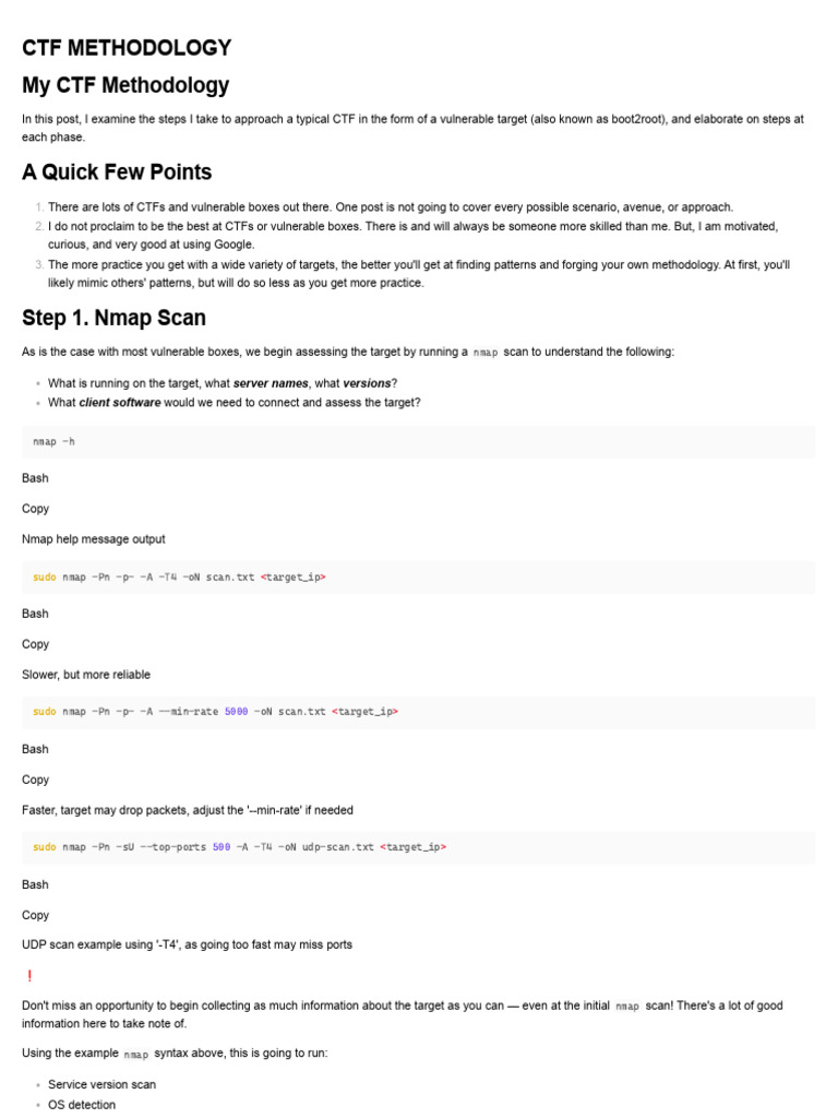 CTF Methodology: Scanning and Enumeration | PDF | Windows Registry ...