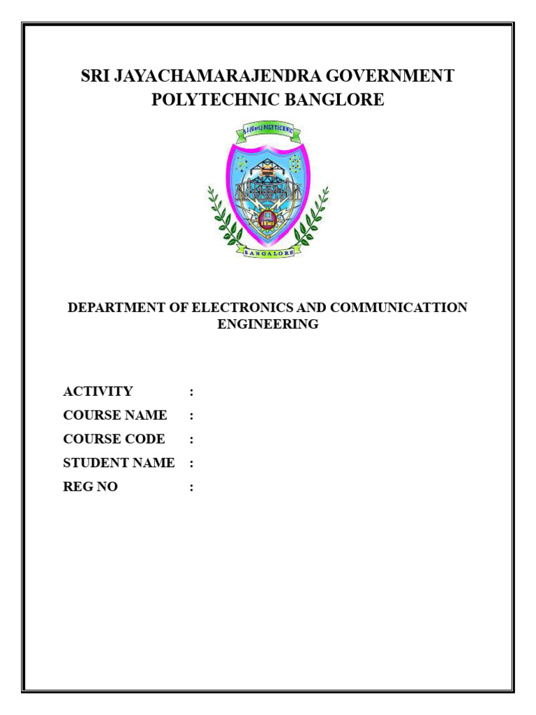 Electronics Course Registration Form | PDF