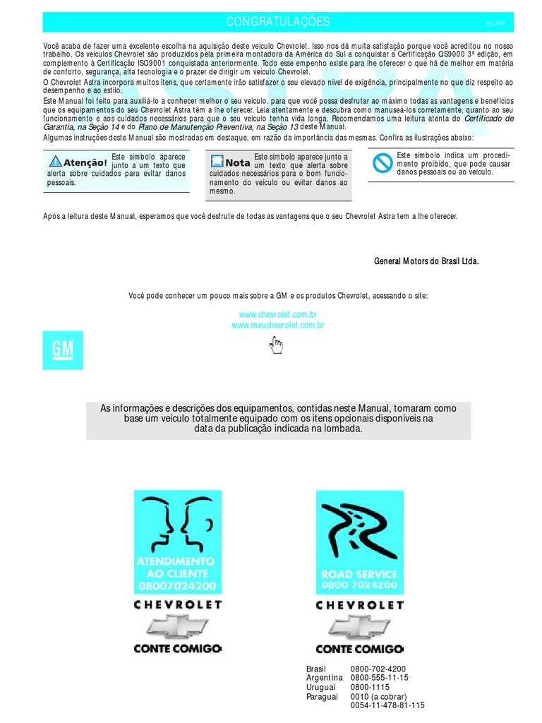 Astra 2005 Manual | PDF | Pneu | Motores