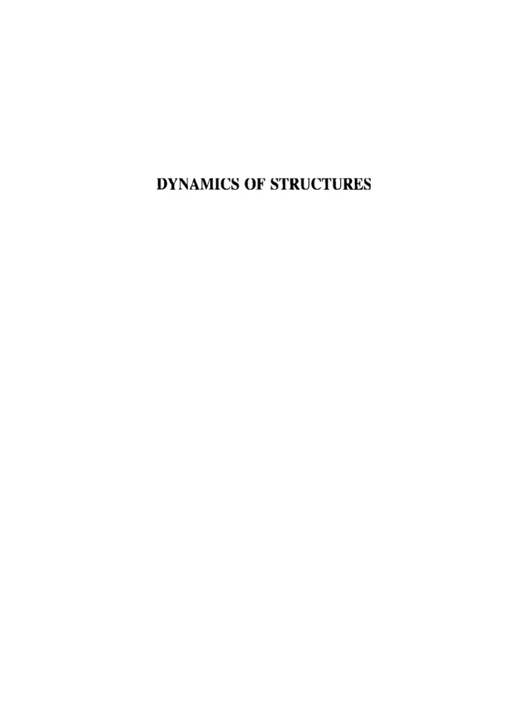 Dynamics of Structures in Earthquake Engineering | PDF | Structural ...