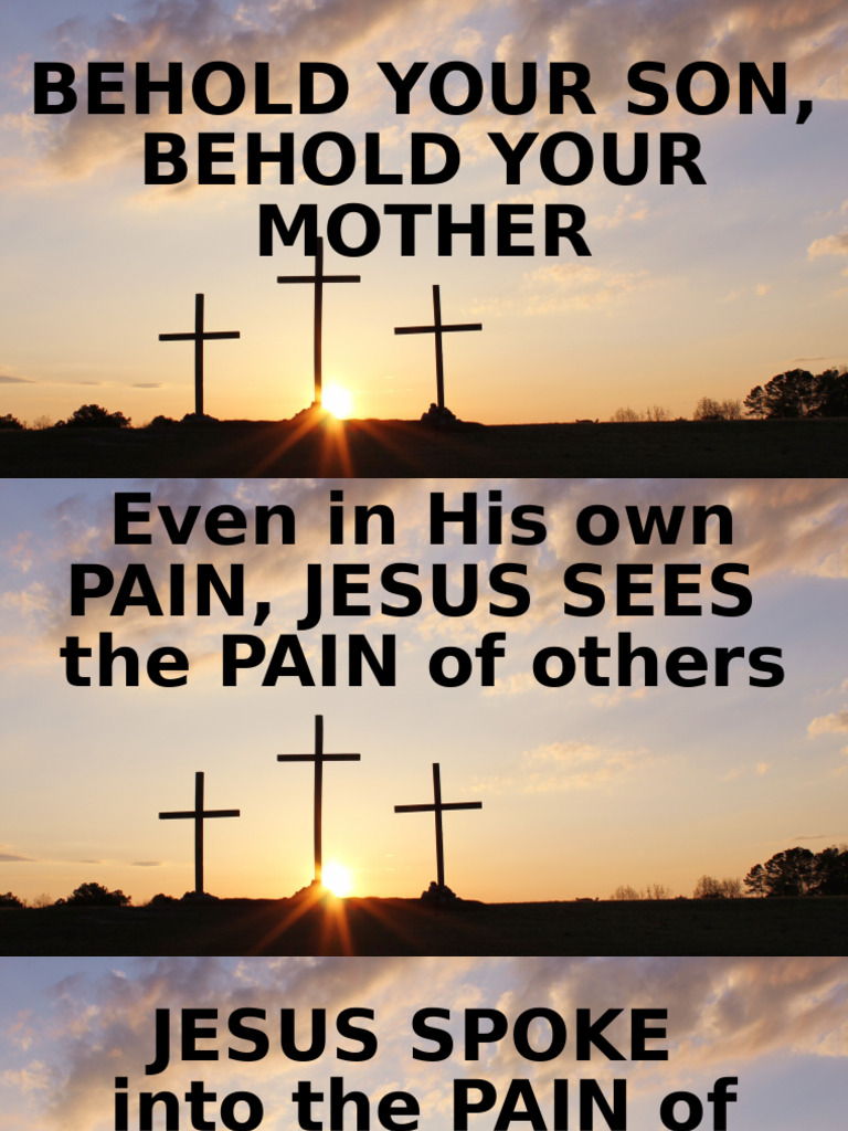 Behold Your Son, Behold Your Mother | PDF