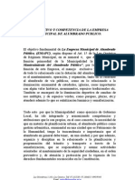 Estudio de Factibilidad Empresa Alumbrado Publico