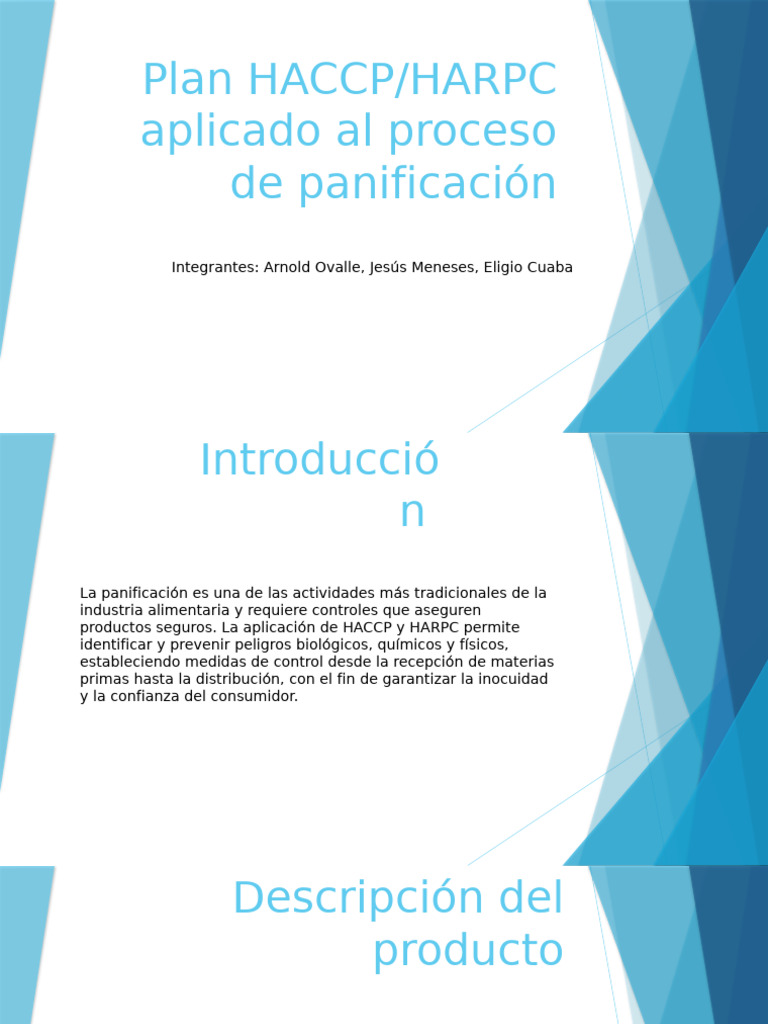 Plan HACCP-HARPC Aplicado Al Proceso de Panificación | PDF | Panes