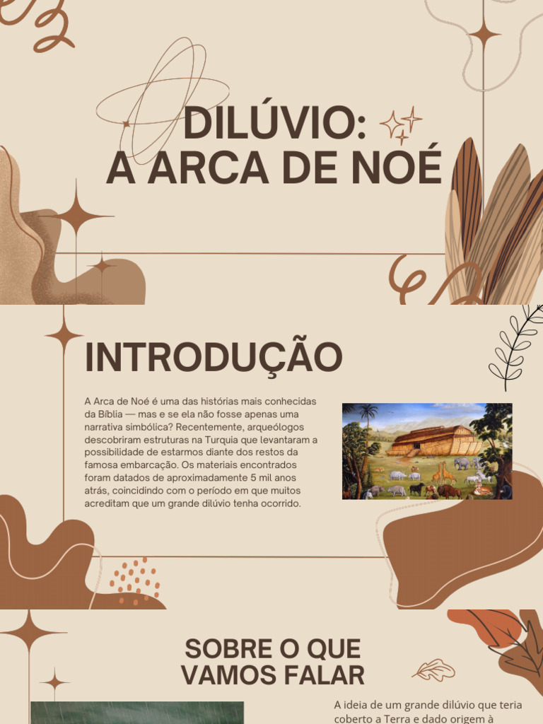Evidências do Dilúvio e a Arca de Noé | PDF | Mito do Dilúvio | Fóssil