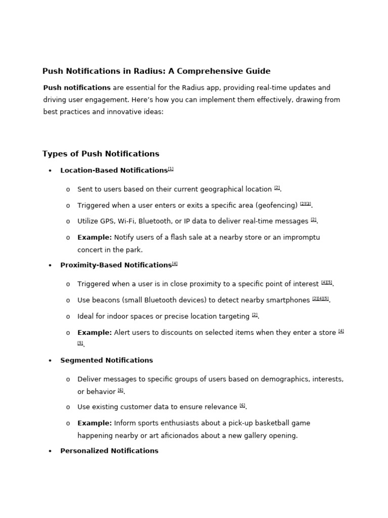 Geo-Based Push Notifications Guide | PDF | Computing | Information ...
