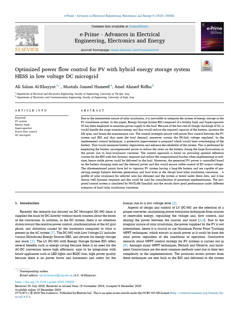 Optimized Power Flow in PV Systems | PDF | Photovoltaics | Photovoltaic ...