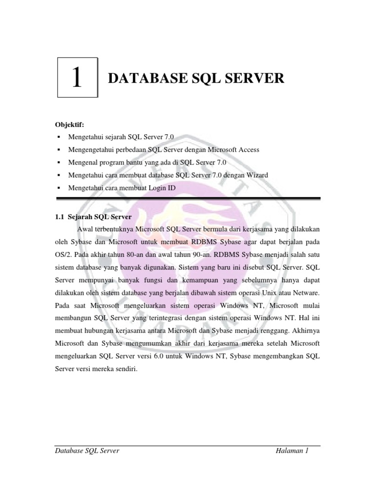 D.database SQL Server | PDF