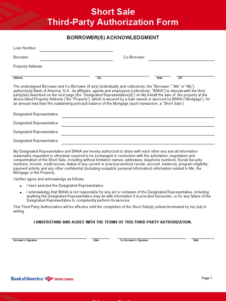 3rd Party Authorization Form | PDF
