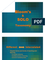 Bloom's & Solo Taxonomy