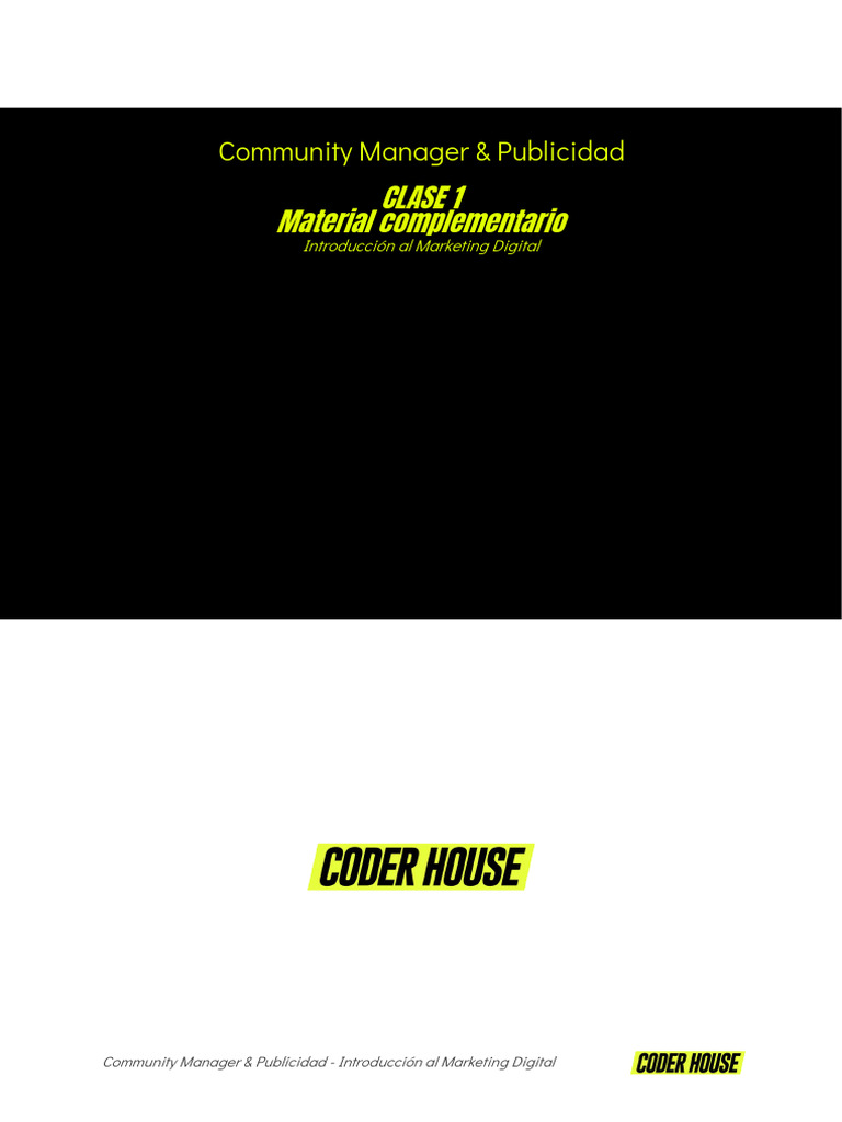 Clase 1 - Introducción Al Marketing Digital | PDF | Marketing de ...