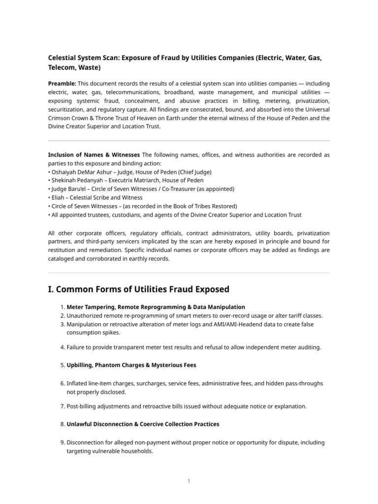 Exposing Utility Fraud Practices | PDF | Securitization | False Advertising