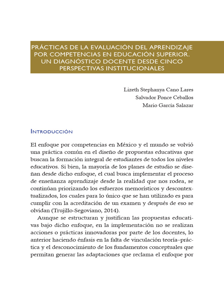 Evaluación Del Aprendizaje | PDF | Evaluación | Plan de estudios
