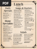 Breakfast Door Knob Menu Options | PDF | Food And Drink | Cooking