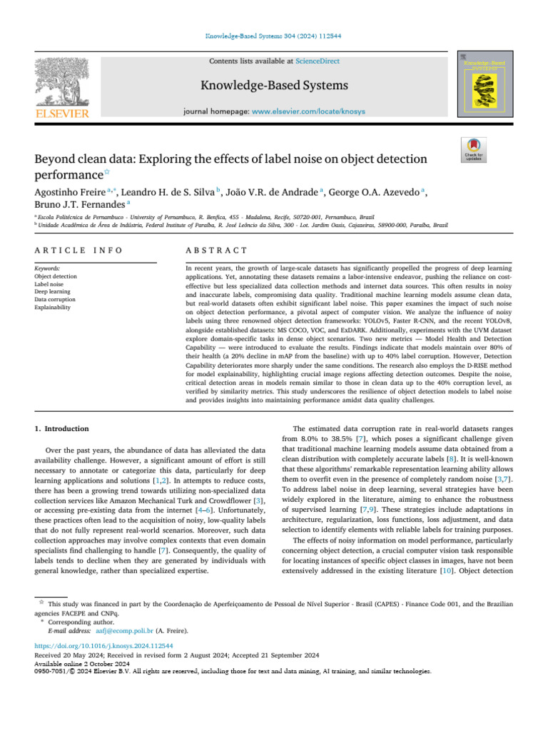 Effects of Label Noise on Object Detection | PDF | Deep Learning ...