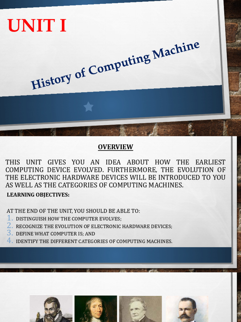 Evolution of Computing Devices Overview | PDF | Mainframe Computer ...