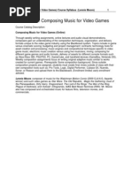 Composing Music For Video Games