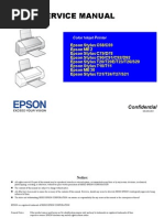 Epson Stylus T21, T24, T27, S21 Color Inkjet Printer Service Manual