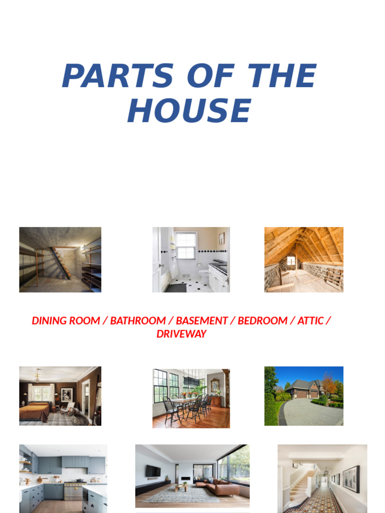Essential Home Parts and Vocabulary Guide | PDF