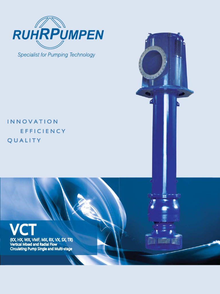 Vertical Mixed Flow Pumps Overview | PDF | Pump | Bearing (Mechanical)