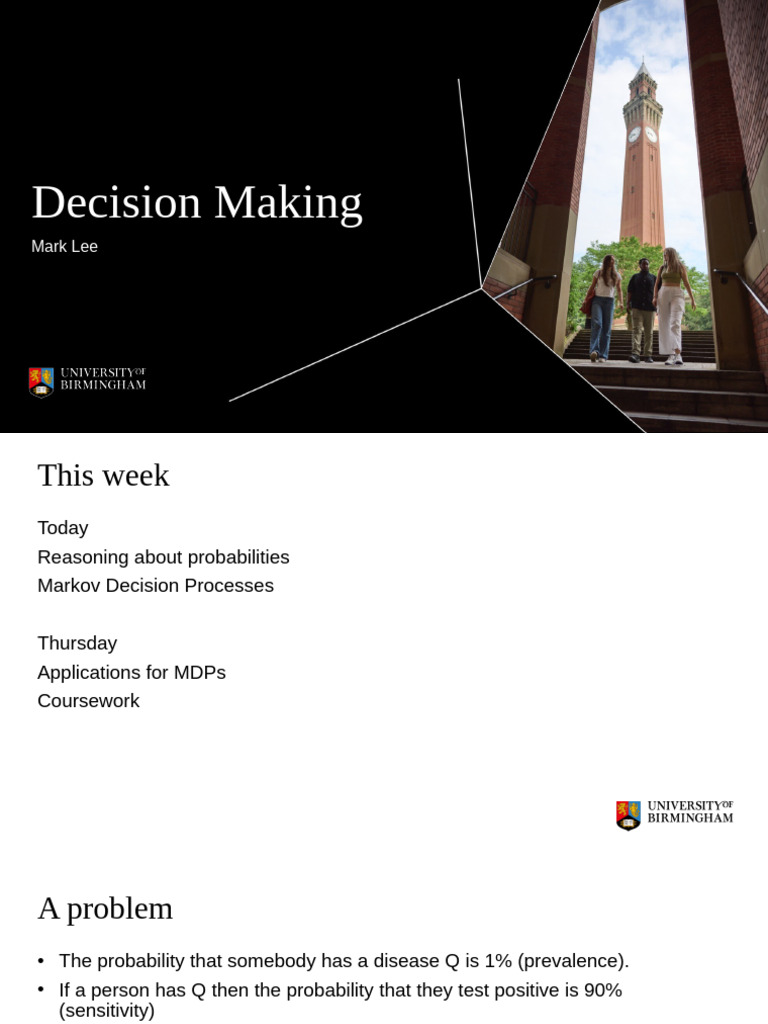 Understanding Disease Probability with MDPs | PDF