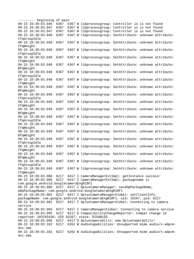 Android Camera Manager Logs Analysis | PDF | Computer Engineering ...