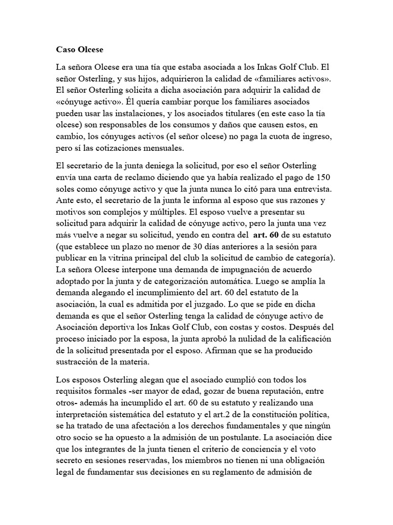 Caso Olcese | PDF | Debido al proceso | Justicia