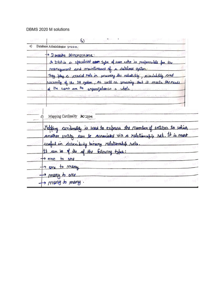 2d11aea52020 COE Midsem Solution | PDF