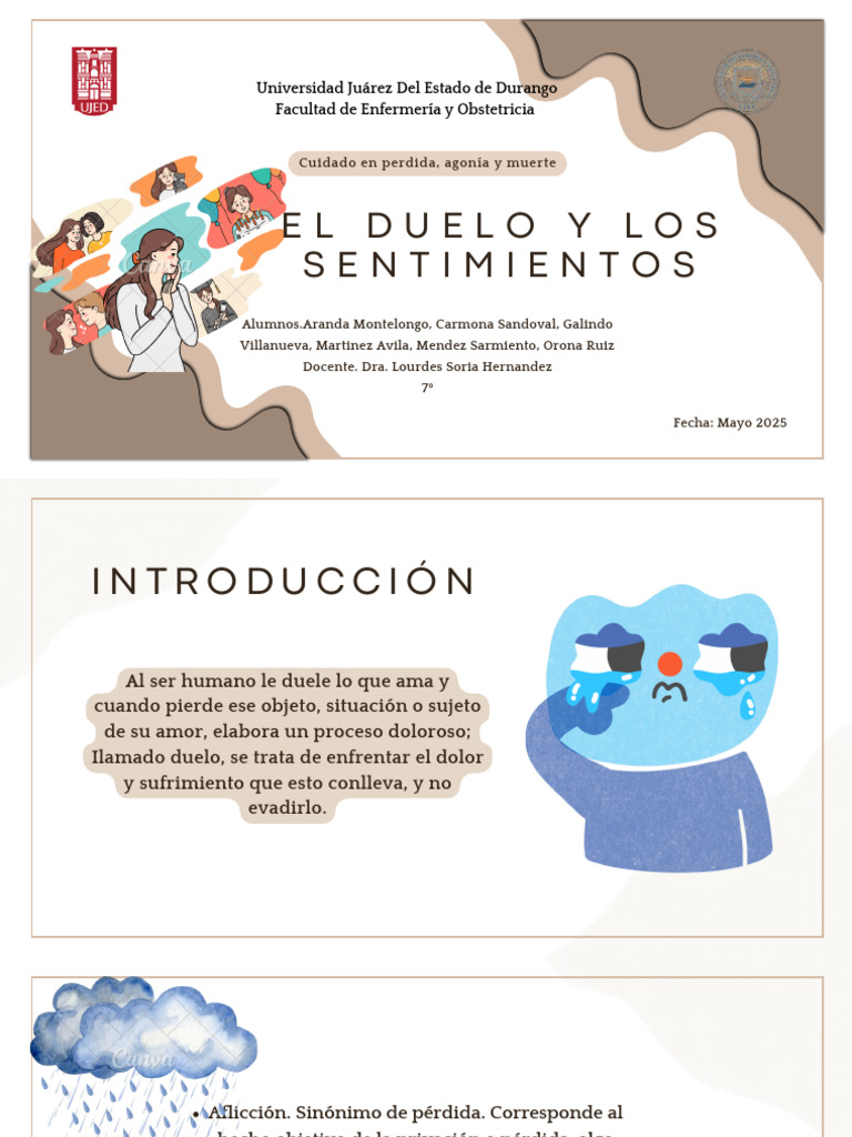 Duelo: Procesos y Género en la Pérdida | PDF | Dolor | Las emociones