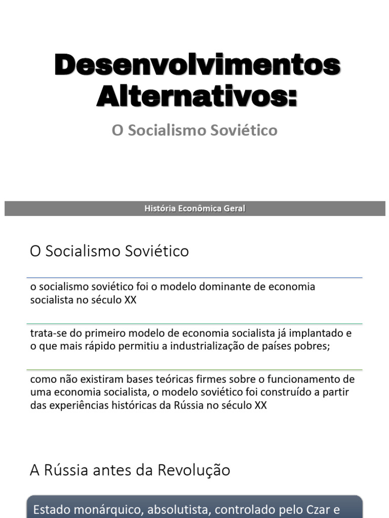 História do Socialismo Soviético | PDF | União Soviética | Política mundial