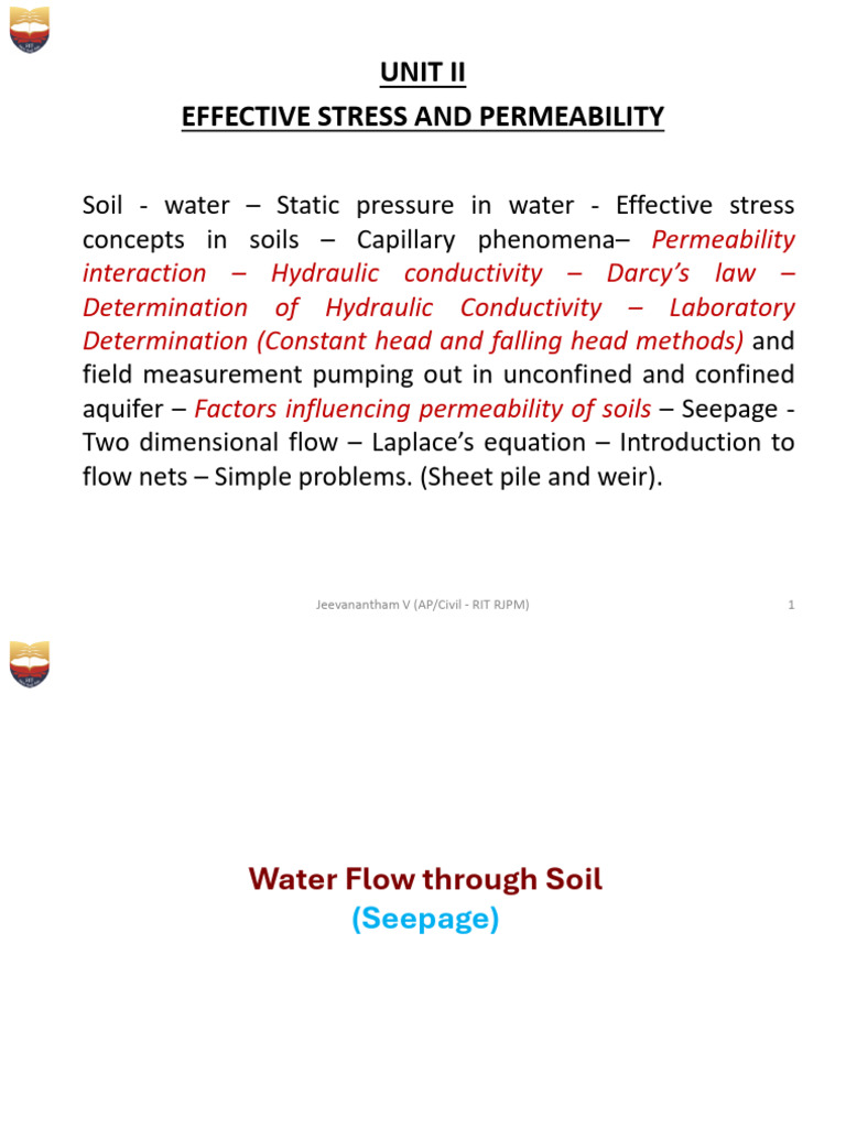 Effective Stress and Soil Permeability | PDF | Soil Mechanics | Fluid ...