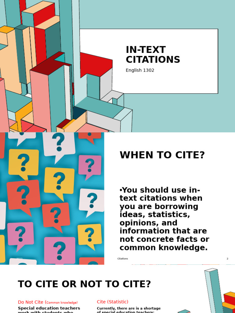 APA In-Text Citation Format | PDF | Citation | Special Education