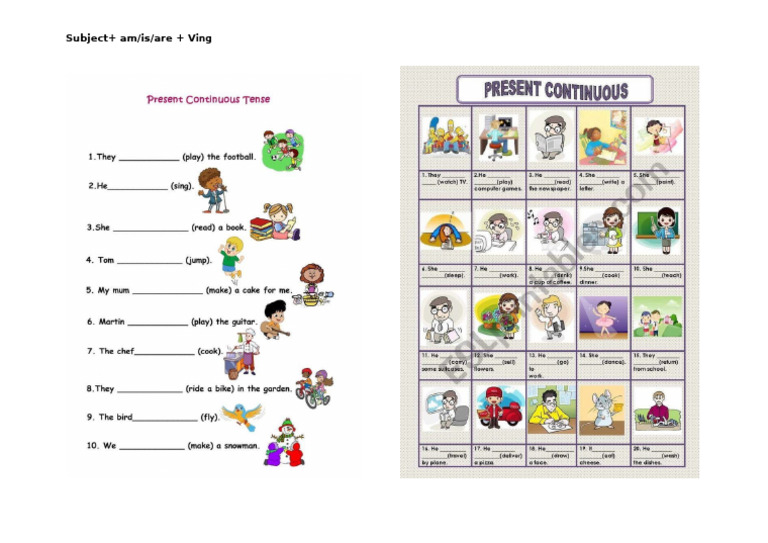 Gr1 English Soal Present Continous Pdf
