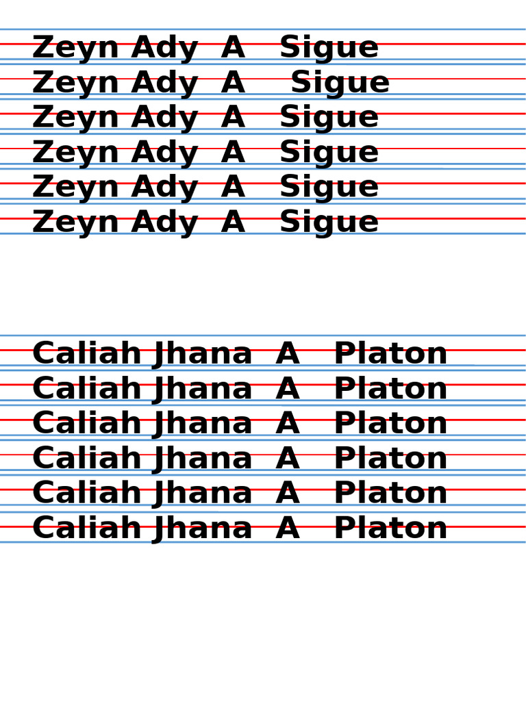 ,tracing Name, Sigue | PDF