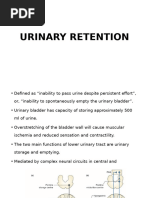 Postoperative Urinary Retention Overview | PDF | Urination | Urology
